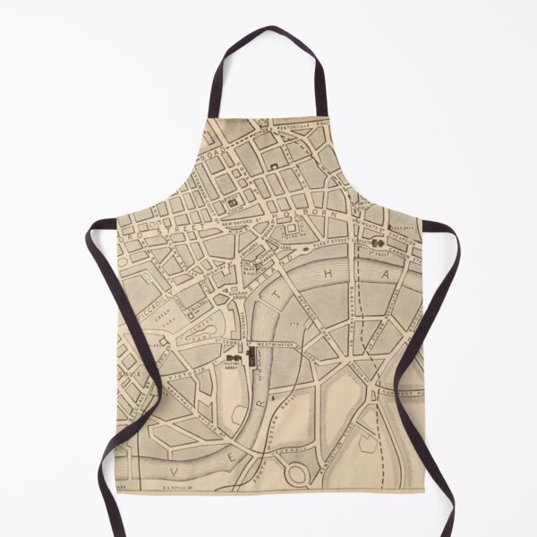 Item preview, Antique London Map designed and sold by BlueSpecsStudio.