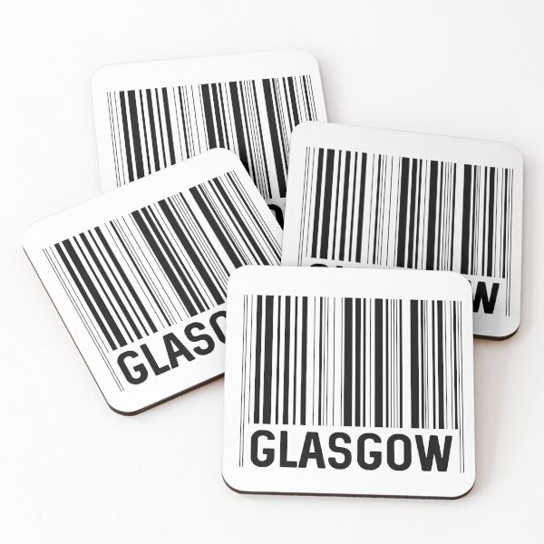 Item preview, Glasgow Bar Code Design (Black) designed and sold by MacPean.