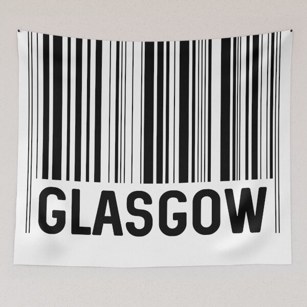 Item preview, Glasgow Bar Code Design (Black) designed and sold by MacPean.