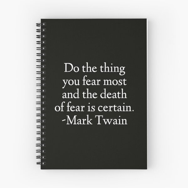 Artikelvorschau, Mark Twain Zitat - Mach das, was du am meisten fürchtest entworfen und verkauft von StoaMart.