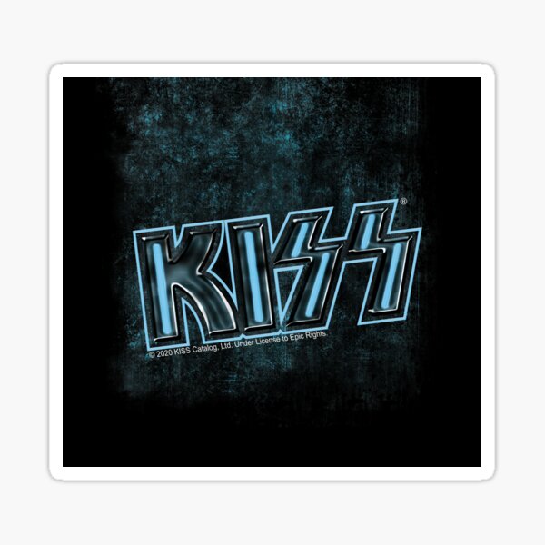 Kuss-Logo im futuristischen Stil Sticker