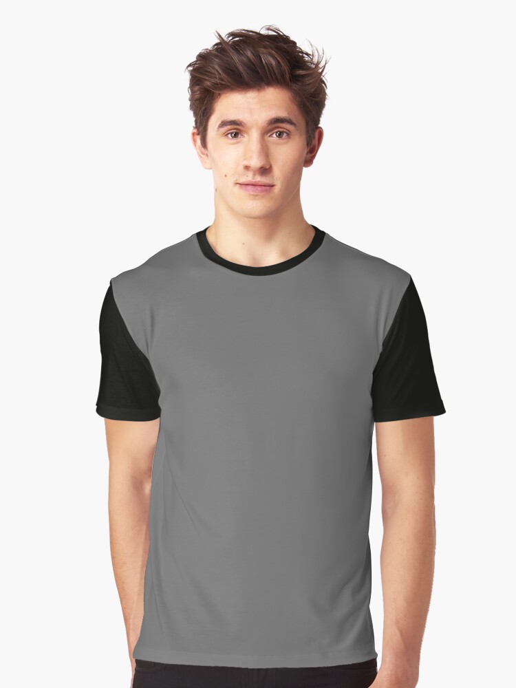 Dark gray cheap graphic tee