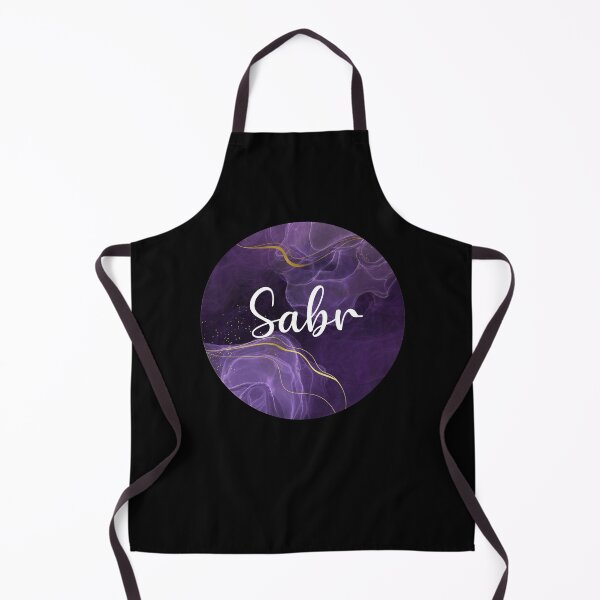 Item preview, Sabr - Patience- Islamic saying (Circle Gold Foil Effect In Purple) designed and sold by MiniMoonandStar.