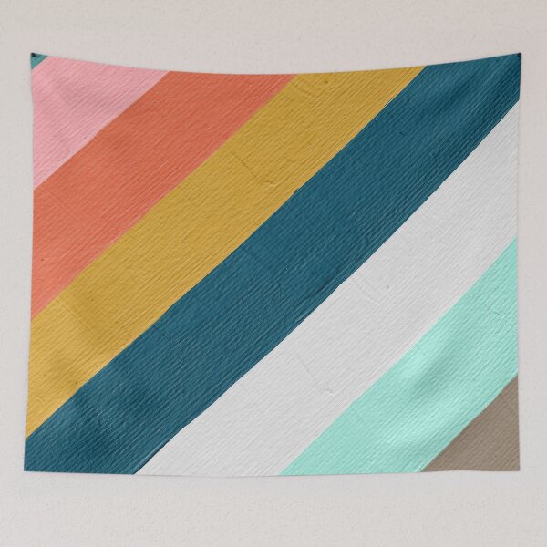 Item preview, Diagonal Color Blocking – Mediterranean Palette designed and sold by Cat Coquillette.