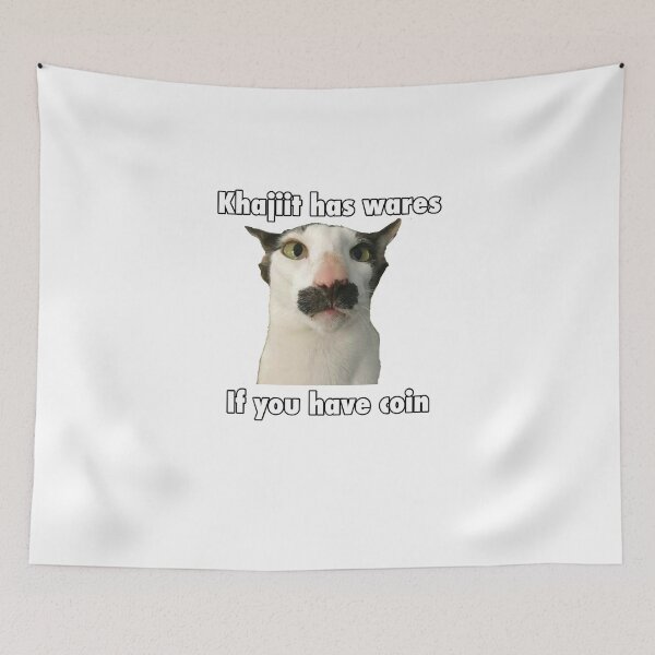 Item preview, Khajiit has wares if you have coin Skyrim meme elder scroll designed and sold by StickerShed.