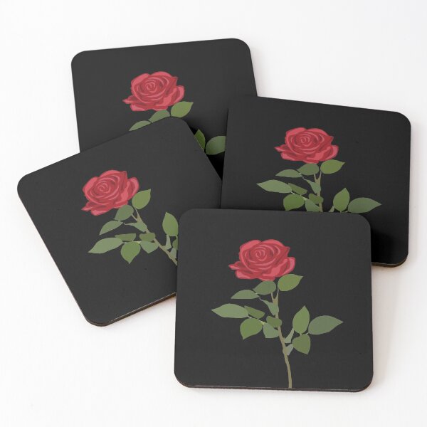 Item preview, Simple red rose designed and sold by Johka.