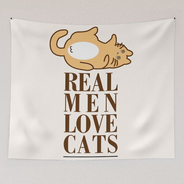 Item preview, Real Men Love Cats | Funny designed and sold by designdroplet.
