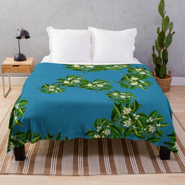 Vista previa del artículo con la obra «Patrón floral con fondo azul», diseñado y vendido por Rell1970.