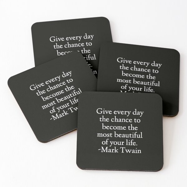 Item preview, Mark Twain Quote - Give Every Day The Chance designed and sold by StoaMart.