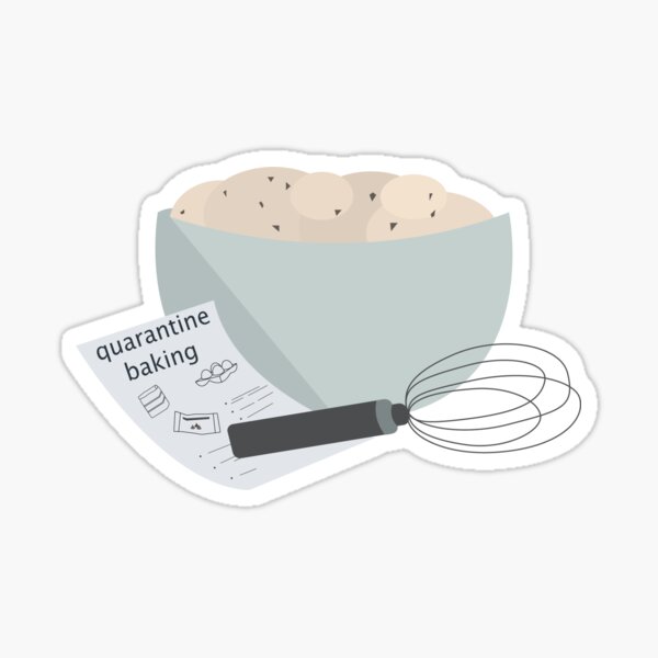 quarantine baking Sticker