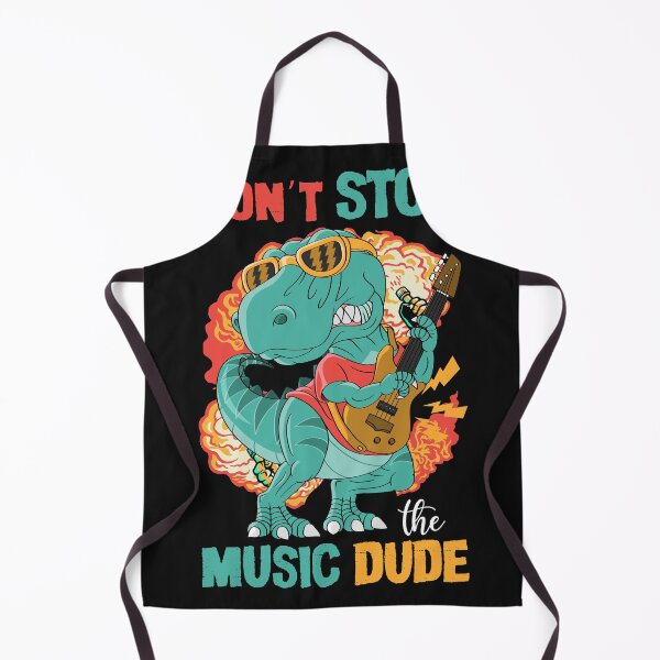 Item preview, Cute dinosaur with a guitar designed and sold by MeisterEber.