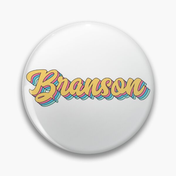 Item preview, Branson Retro Yellow Script designed and sold by modeoftravel.