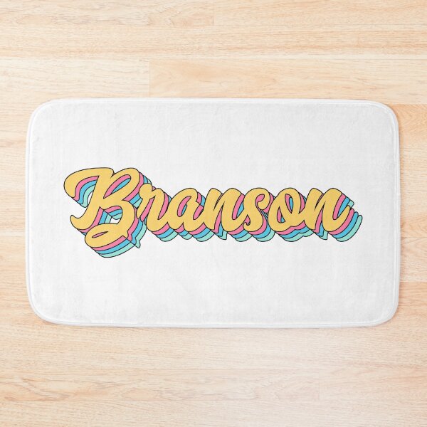 Item preview, Branson Retro Yellow Script designed and sold by modeoftravel.