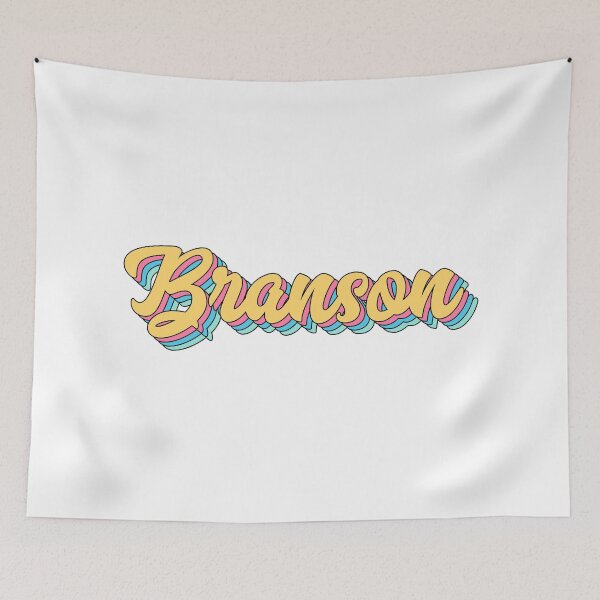 Item preview, Branson Retro Yellow Script designed and sold by modeoftravel.