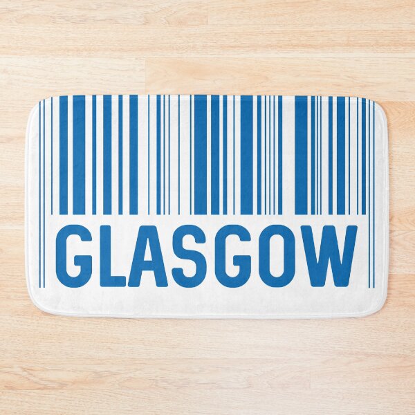 Item preview, Glasgow Bar Code Design (Scottish Saltire Blue) designed and sold by MacPean.