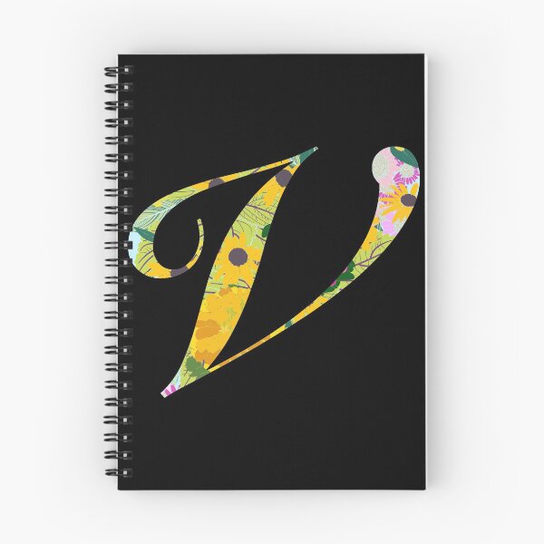 Item preview, Monogram Floral Cursive Letter V designed and sold by sporadicdoodlin.