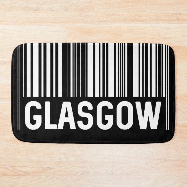Item preview, Glasgow Bar Code Design (White) designed and sold by MacPean.