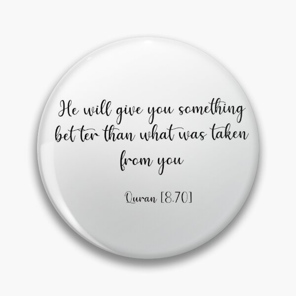 Item preview, He Will Give You Something Better - Islamic Quran Quote (Black Text) designed and sold by MiniMoonandStar.