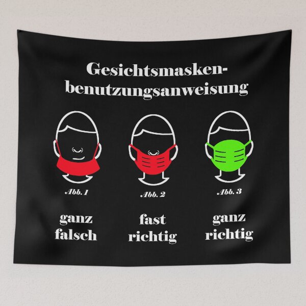 Item preview, Gesichtsmaskenbenutzungsanweisung - design by Anne Schuettelspeer designed and sold by schuettelspeer.