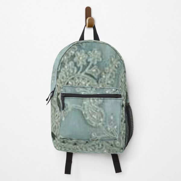 Item preview, Lovely blue green sequins pastel silver stone floral paisley design designed and sold by fayz12.