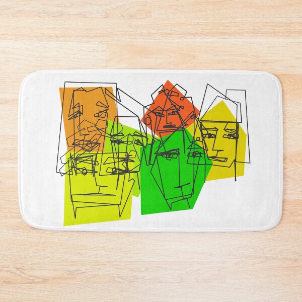 Aperçu de l'œuvre Dessin au trait moderne avec bloc de couleur créée et vendue par forfun-art.