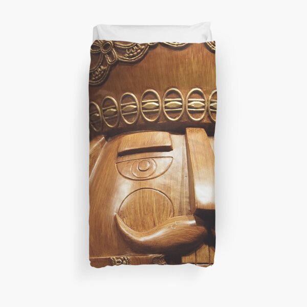 Wooden Nutcracker for Christmas Duvet Cover