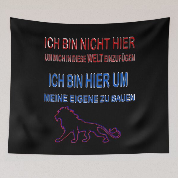 Item preview, Self-determined lion saying business designed and sold by RJ-Art.