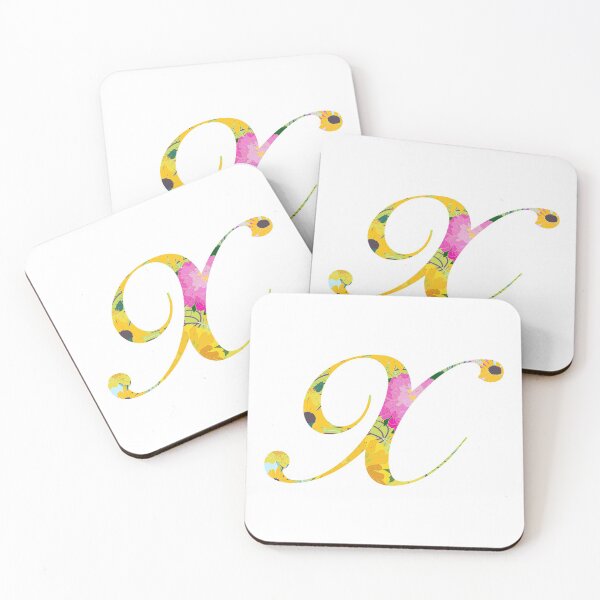 Item preview, Monogram Floral Cursive Letter X designed and sold by sporadicdoodlin.