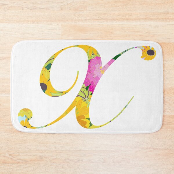 Item preview, Monogram Floral Cursive Letter X designed and sold by sporadicdoodlin.