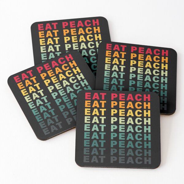Item preview, EAT PEACH, RETRO VINTAGE designed and sold by TheFirstOne.
