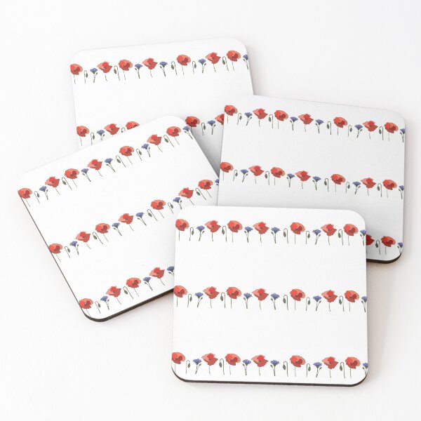 Item preview, Poppy and cornflower border designed and sold by EngineerGoC.