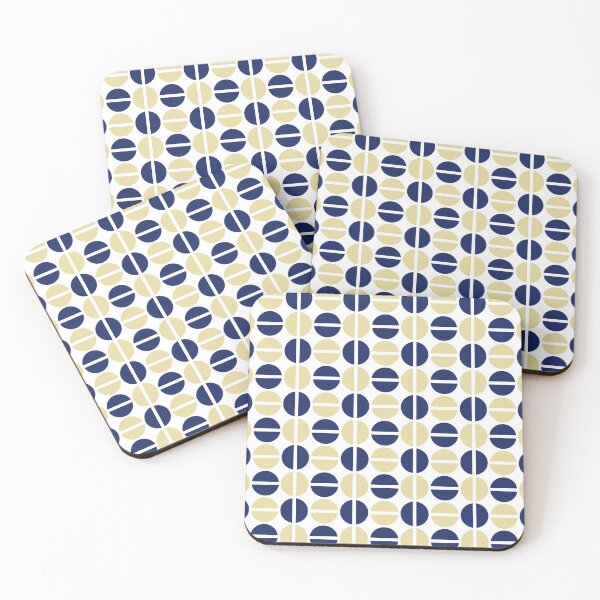 Item preview, Geometric Circles (navy blue/cream) designed and sold by Design Minds Boutique.
