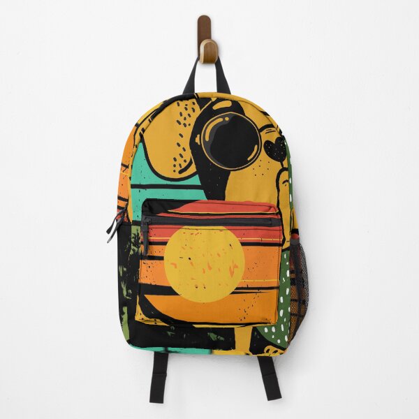 Item preview, Stylish Dog With Retro Vintage Sunset designed and sold by Ribsa.
