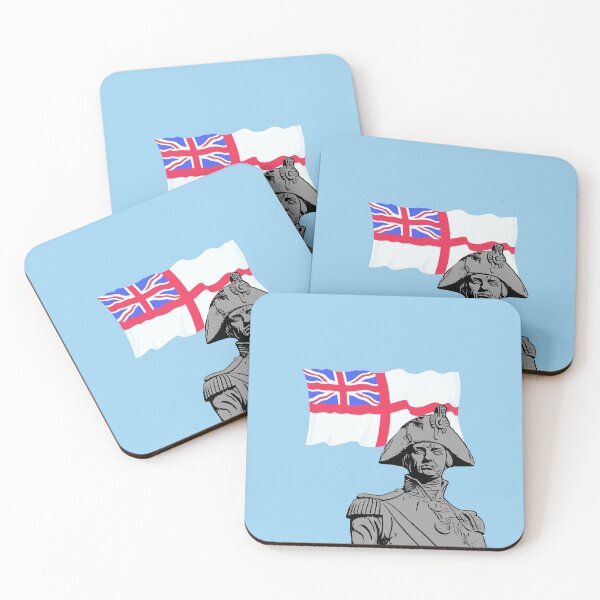 Lord Horatio Nelson England Expects Drinks Coaster Set 