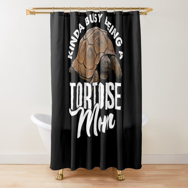 Tortoise Mom Shower Curtain