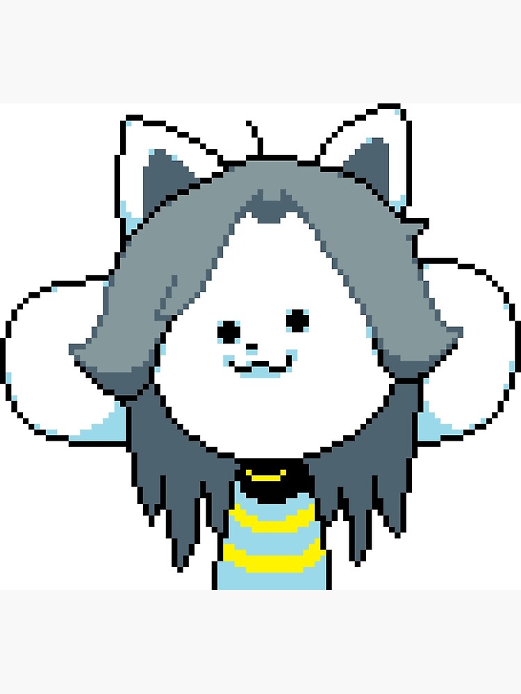 Undertale Temmie Shop Greeting Card By Hallowedflux Redbubble - how to be a temmie on roblox