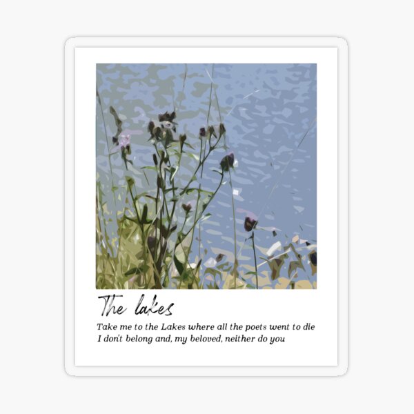 The lakes - Taylor Swift Transparent Sticker