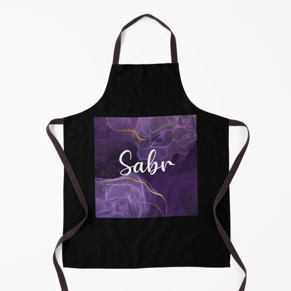 Item preview, Sabr - Patience - Islamic saying (Gold Foil Effect in Purple) designed and sold by MiniMoonandStar.