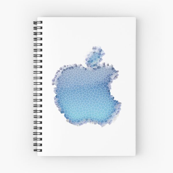 Aperçu de l'œuvre pomme bleue et grise créée et vendue par Halalolo.