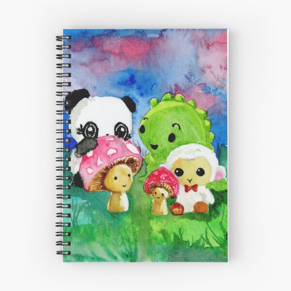 Item preview, Dino & Panda Watercolour Paintings: Mushroom Friends designed and sold by Dino & Panda Studios.