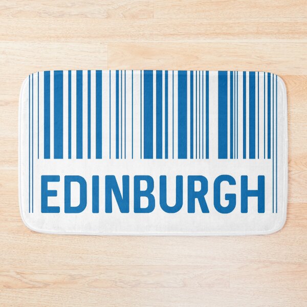 Item preview, Edinburgh Bar Code Design (Scottish Saltire Blue) designed and sold by MacPean.