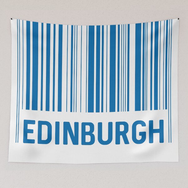 Item preview, Edinburgh Bar Code Design (Scottish Saltire Blue) designed and sold by MacPean.