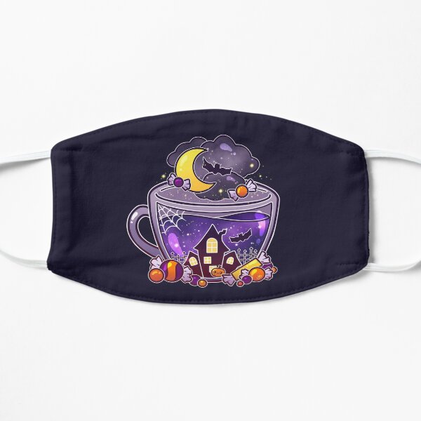Haunted Halloween Tea Flat Mask