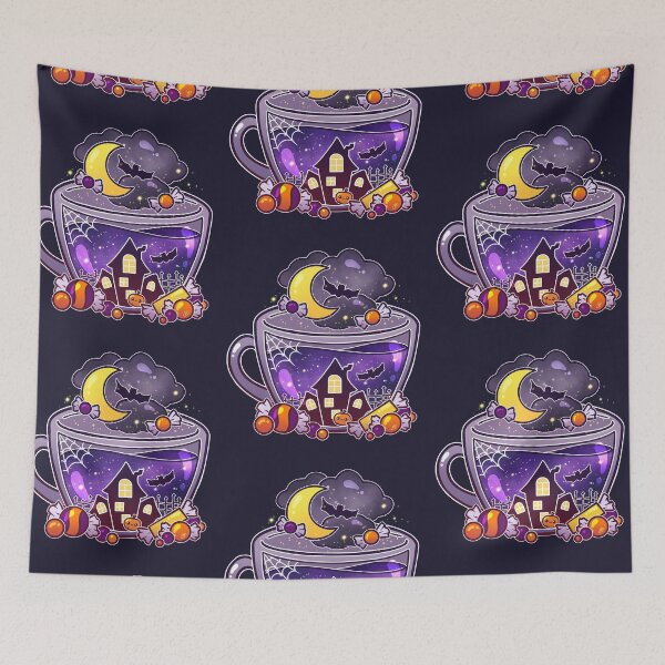 Item preview, Haunted Halloween Tea designed and sold by heysoleilart.