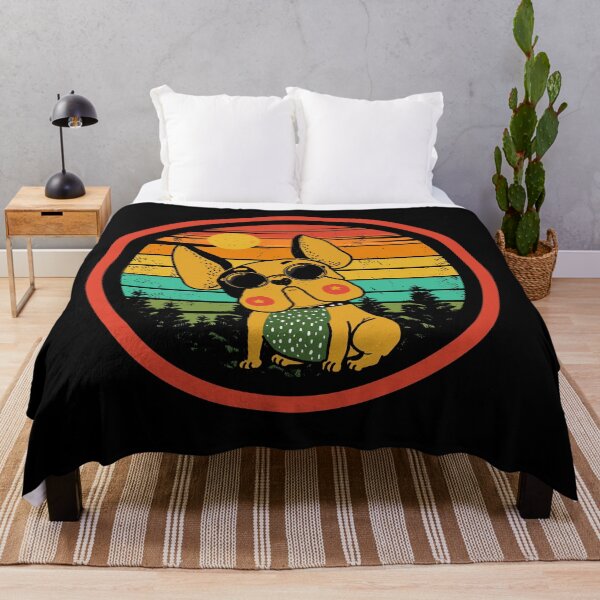 Item preview, Stylish Dog With Retro Vintage Sunset designed and sold by Ribsa.