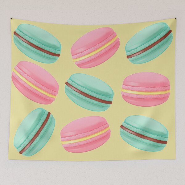 Item preview, pink and green macarons  designed and sold by To-the-T.