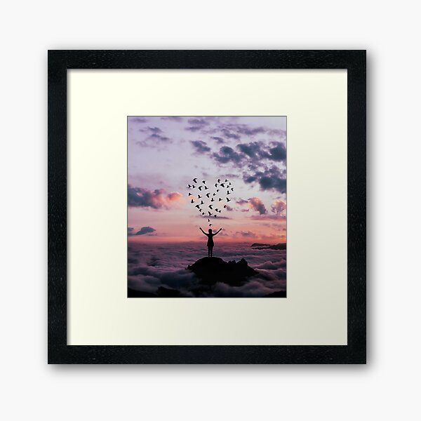 Leya Love / Waves Gerahmter Kunstdruck