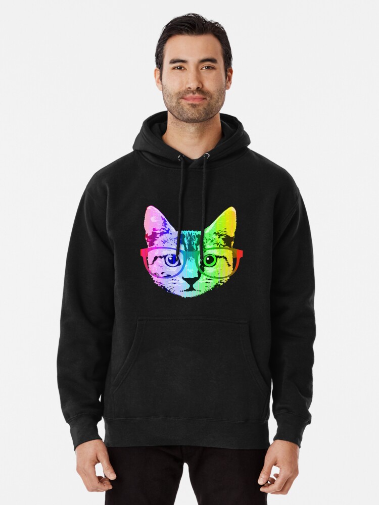 Rainbow on sale cat hoodie