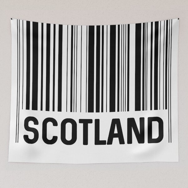 Item preview, Scotland Bar Code Design (Black) designed and sold by MacPean.