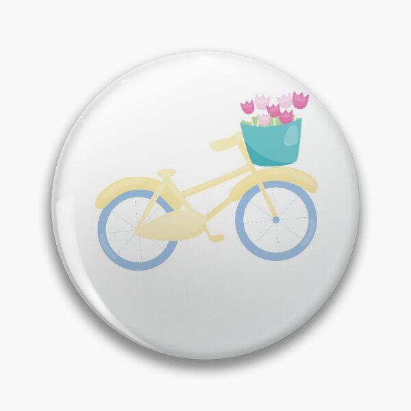 Item preview, Bicycle with Flowers designed and sold by MisterGooseShop.